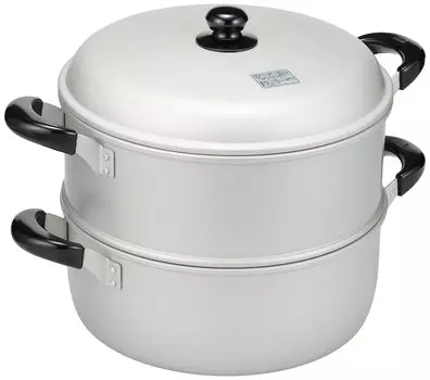 Wahei Freiz Light Aluminum Steamer 30cm Rakuraku Komachi Two-tier RR-4070