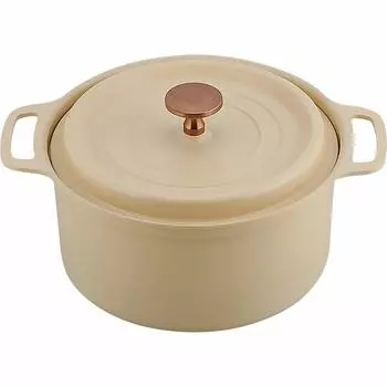 Wahei Freiz lighter than cast matte retains compatible with and recipe Cookshare Pot, iron, 18cm, yellow, flavor, IH, gas, ovens, included, RB-1510 жёлтый