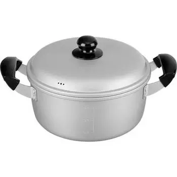 Wahei Freiz Lightweight Quick Boil Aluminum Two-Handed Pot 22cm For Gas Fire Only Japanese Tsutsumi RB-2324