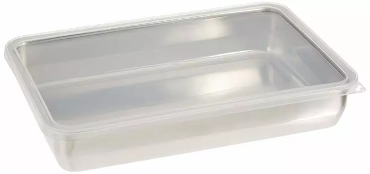 Wahei Freiz Made in Japan Food Stocker Large Regular Dishes Storage Container Stainless Steel Pre-Prepared G-Cook GC-253