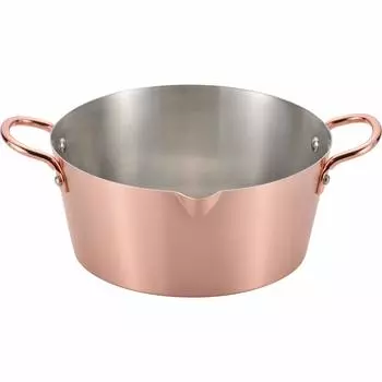 Wahei Freiz Made in Pure Copper Pot 20cm Tempura Pot Fried Food Tempura Gas Fire Only Made in Japan Chitose Chitose Tsubame-Sanjo Deep-Fried CS-026