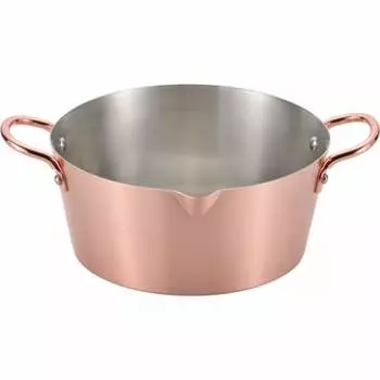 Wahei Freiz Made in Tsubame-Sanjo Pure Copper Deep-Fried Pot 20cm Tempura Pot Deep-Fried Food Tempura Gas Fire Only Made in Japan Chitose Chitose CS-0