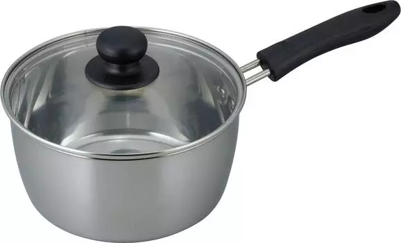 Wahei freiz One Hand Pot 18 см из нержавеющей стали со стеклянной крышкой, совместимая с Recido IH/Gas RR-6887