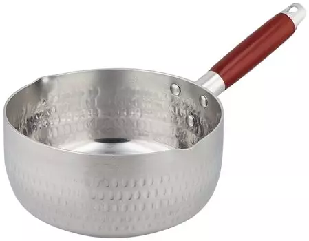 Wahei freiz Простая в использовании алюминиевая кастрюля Yukihira 18 см для тушения продуктов, варки супа мисо, варки совместимых вкусов Musubi IH/Gas RB-2586 серебряный