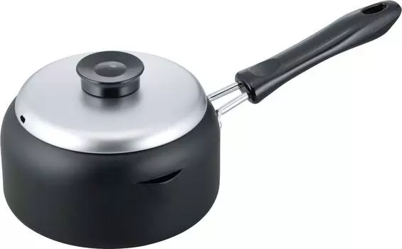 Wahei Freiz Small Tempura Pot 16cm IH Compatible Gas Iron Deep Fry Pot Tempura with Lid One Hand Made in Japan Fried Tsutsumi AR-6289