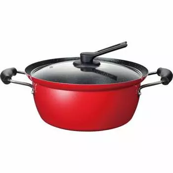 Wahei Freiz Spill-resistant two-handed pot 26cm Compatible with IH and gas Smiling RB-1698
