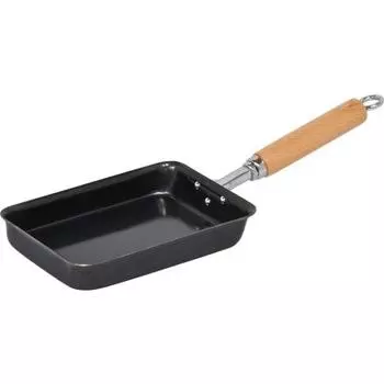 Wahei Freiz Tsubame Sanjo Black Iron Frying Pan 22cm IH Compatible Gas Wooden Handle Made in Japan Carefully Selected Materials GR-9746