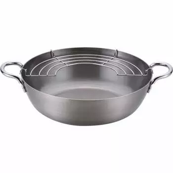 Wahei Freiz Tsubame-Sanjo Iron Free-Fried Pot 24 см Темпура Горшок Жареная еда Темпура Темпура IH Совместимый газ Сделано в Японии Chitose Chitose CS-016