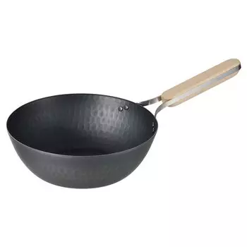 Wahei Freiz Tsubame Sanjo Iron Wok 22 см IH совместимая газовая сковорода Wok сковорода деревянная ручка сделано в Японии enzo EN-011