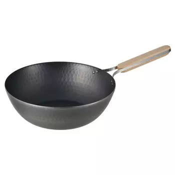 Wahei Freiz Tsubame Sanjo Iron Wok 28 см IH совместимая газовая сковорода Wok сковорода деревянная ручка сделано в Японии enzo EN-013