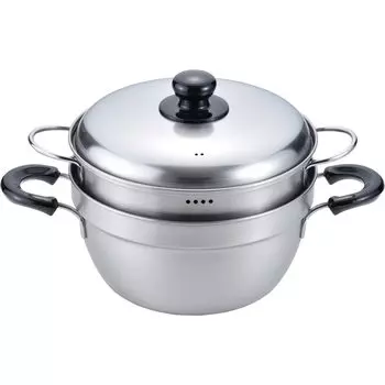 Wahei Freiz Tsubame Sanjo steamer that does not easily boil 23 with stainless compatible with IH and Tsubame Sanjo 2-tier over, cm, lid, steel, gas,