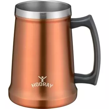 Wahei freiz Вакуумный стакан для кружки 480 мл, медный ME-7504 бронзовый