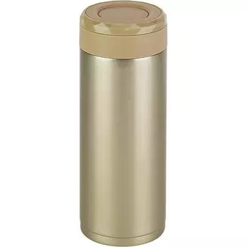 Wahei Freiz Water Bottle Easy to Wash Stainless Steel Mug 600ml Gold Vacuum Insulated Bottle Fortec Thirsty Thermal/Cold RH-1604