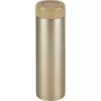 Wahei Freiz Water Bottle Easy to Wash Stainless Steel Mug 800ml Gold Vacuum Insulated Bottle Fortec Thirsty Thermal/Cold RH-1607