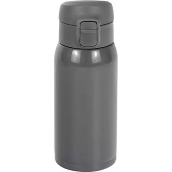 Wahei Freiz Water Bottle Mug Bottle 350ml Gray Stopper Vacuum Insulated Bottle One-touch Thermal/Cold RH-1673