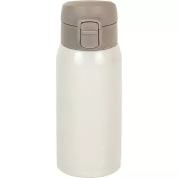 Wahei Freiz Water Bottle Mug Bottle 350ml White Stopper Vacuum Insulated Bottle One-Touch Thermal/Cold RH-1671