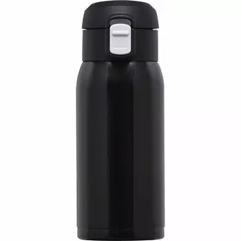 Wahei Freiz Water Bottle Mug Bottle 350ml Black Antibacterial Vacuum Insulated Structure Warm/Cold RH-1516