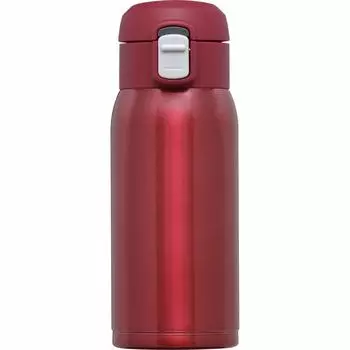 Wahei Freiz Water Bottle Mug Bottle 350ml Red Antibacterial Vacuum Insulated Structure Plain Omit Warm/Cold RH-1515
