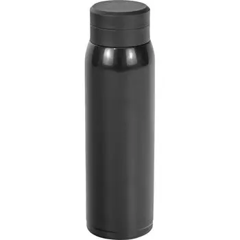 Wahei Freiz Water Bottle Mug Bottle 500ml Black Screw Stopper Vacuum Insulated Bottle Thermal/Cold RH-1670
