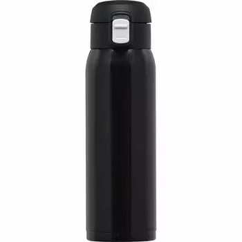 Wahei freiz Water Bottle Mug Bottle 500ml Black Antibacterial Vacuum Insulated Structure Plain Omit Warm/Cold RH-1519