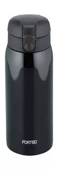 Wahei Freiz Water Bottle Mug Bottle 600ml Black Stopper Vacuum Insulated Bottle My Bottle One-touch Thermal/Cold RH-1273
