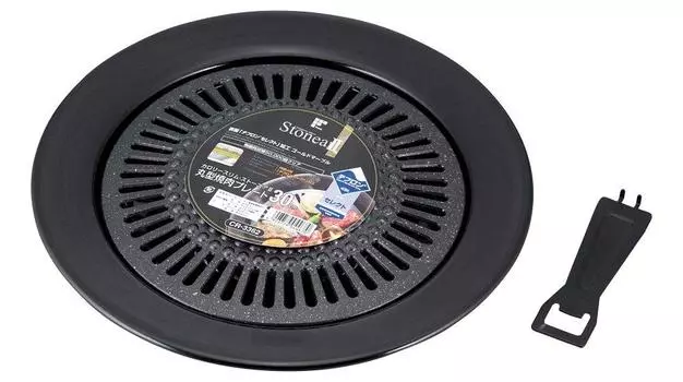 Wahei Freiz Якинику Тарелка Calorie Slim Stonia II 30 см Круглая Тефлоновая Обработка Select CR-3362