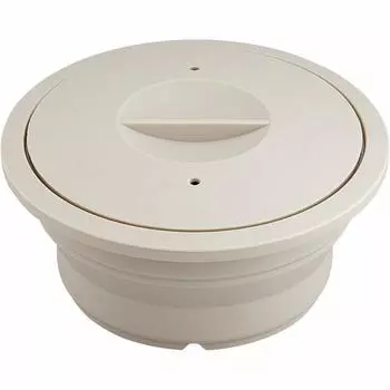 Wahei Freize Microwave Cooking Silicone Steamer Pot Type Ivory Steamed Dishes Stewed Dishes Noodles Cake Making Oven Safe Heat Resistant 200 Degrees