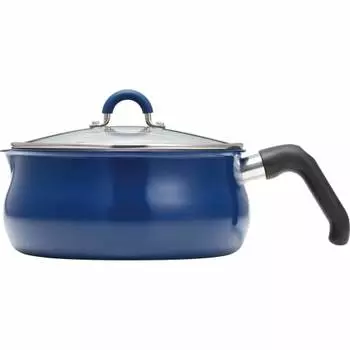 Wahei Freize Pot-like frying pan, Multipan, L, Navy, 7 functions in 1, Bake, Stir-fry, Deep-fry, Boil, Cook, Boil, IH/Gas Compatible, Two Mey RB-2571