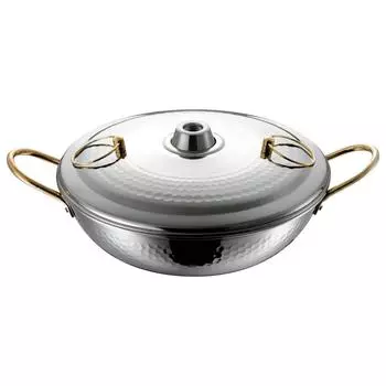 Wahei Freize Tabletop Hot Shabu Shabu Warnaku For Gas Fire Stainless Steel Pot, Pot, Pot, Pot, 26cm, Only, DR-4222