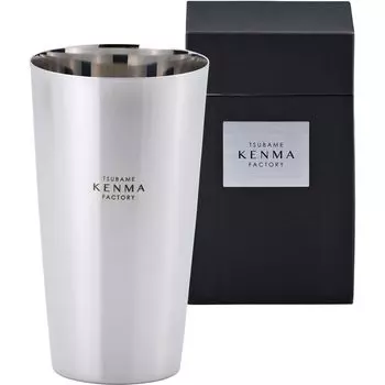 Wahei Phrase Tsubame City Stainless Steel Tumbler 400ml Stainless Steel Made in Japan Tsubame Polishing Factory Day Present Gift Gift TM-9851 Father s серебряный