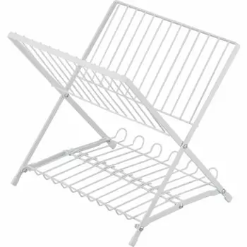 Wahei Phrases Подставка для тарелок большой емкости, вертикальная и аккуратная Подставка для тарелок, большая тарелка, средняя тарелка, маленькая тарелка, сушилка для хранения Blancs RG