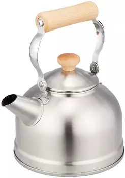 Wahei Phrases Сделано в Японии Ностальгический чайник с деревянной ручкой IH Совместимый Chitose 1.5L CS-021 серебряный