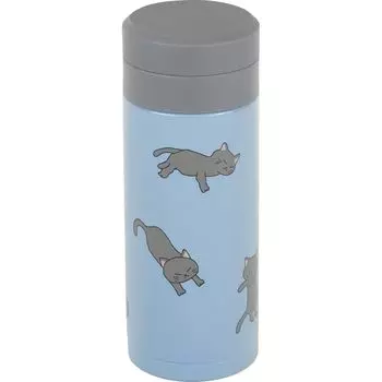 Wahei Phrases Water Bottle Mug Bottle 200ml Kimama Vacuum Insulated Bottle Cat Cat Hot/Cold RH-1661