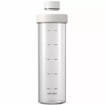 Wahei Phrases Water Bottle Mug Bottle Water Bottle 1L Clear Wide Mouth Scale Pitcher Cold Water Bottle Refrigerator Anywhere Bottle Clear Time RH-1744