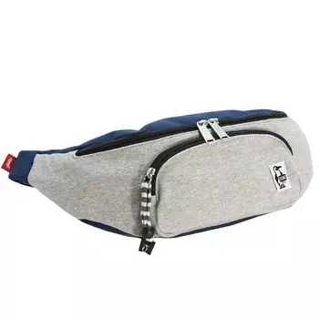 Waist Bag Fanny Pack Sweat Nylon Navy [Chums] Men s H-Gray/Basic