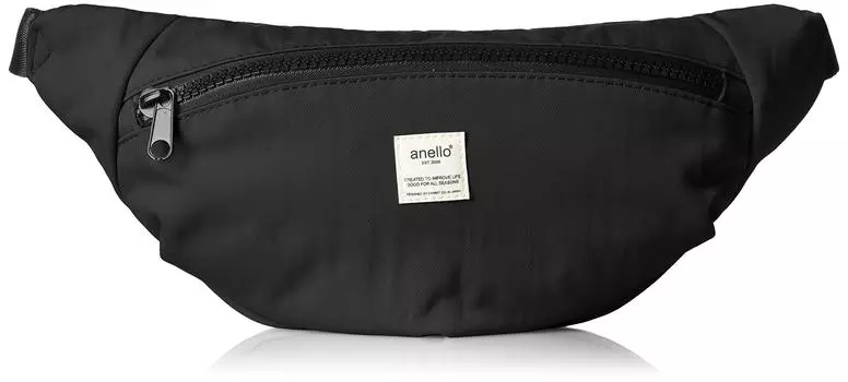 Waist Bag SPLASH Black [Anello] AT-B2021