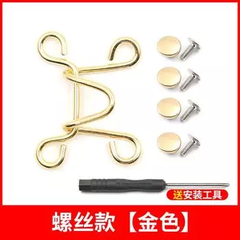 Waist Button Invisible Hook Wind Buckle Adjustable Jeans Button Removable Waistband Smaller Seam-Free Nail Buckle screw gold * 2.5cm