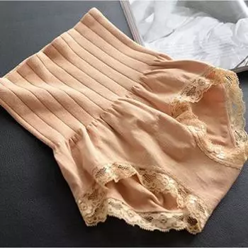 Waist Womens High Abdomen Lace Slimming Shaping Underwear Shorts Boxer Pants