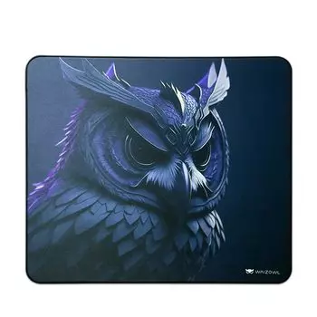 Waizowl Owl Fukurou Mouse Pad Gaming Mouse Pad Fabric FPS Game Balanced Type High Humidity Compatible Flat Package High Density Polyurethane Base