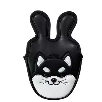 Wakae Golf Head Cover Putter Cover Center Shaft Putter Cover Odyssey 2 Ball Compatible Magnetic Akita Inu Sold Individual Inu for Center (Акита