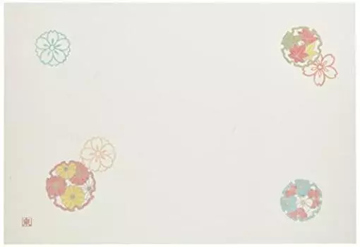 Wakaizumi Lacquerware B-26-63 Коврик для стола «васи», размер Shaku 3, длинная ручная бумага Unryu, серия Kissho Crest, снежинка, влияние облаков, 100 листов