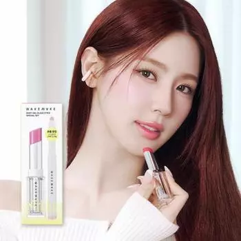 Wake Make Dewy Gel Glaze Stick 14 ЦВЕТОВ (Карандаш для губ, специальный/одиночный предмет),Корейская косметика, КПОП [Lip Pencil Planning] 03 Coolish Berry