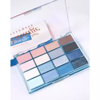 Wake Make Soft Blurring Eye Palette 19 COLOR Blue Sand Taserine Beach, 13 Blue Core Blurring, 1 piece
