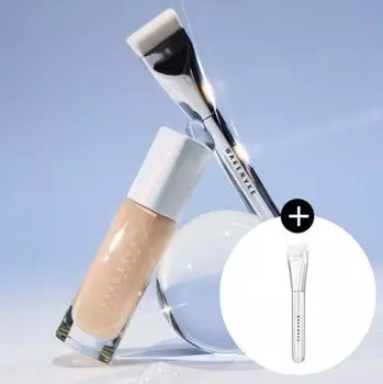 Wake Make Water Glow Тональный крем для покрытия (План кисти/один предмет) [Brush Giveaway] 19 Porcelain