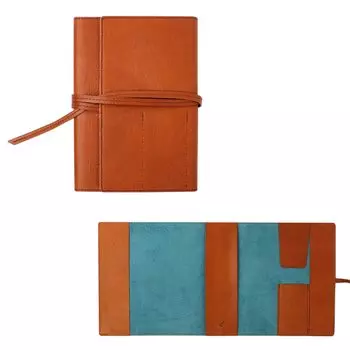 Wake Stationery Оригинальная обложка из натуральной кожи в рулоне для дневника JS B6, размер варианта, лазурно-голубой (Только обложка) церулеан голубой