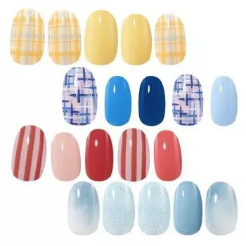 Wakemake March Real Gel Nail [Perfect Fit] Select All 03 Roman check shirt