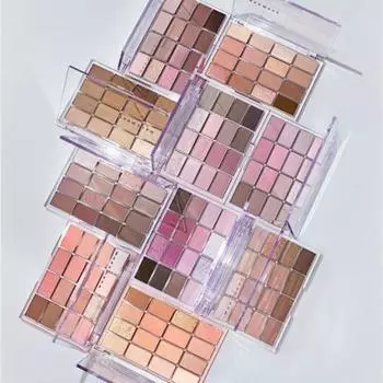 WAKEMAKE NEW Soft Blurring Eye Palette 14г 10 цветов, Макияж, Корейская косметика, KBeauty, пробник 02 Lively Blurring