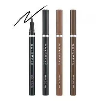 Wakemake [обновление] Wakemake Iron Wall Brush Eyeliner 3color [обновление] Темно-коричневый 1+1