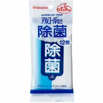 Wako-do 12 Стерилизация спиртом влажных салфеток Стерилизация влажных салфеток (портативный) Эти влажные салфетки, содержащие спирт, можно легко стерилизовать, просто протерев их. 1 set