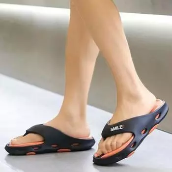 Walk Around Home Slippers for Men House Pvc Flip Flops Sandals Man Shiatsu Indoor Cheap Liquidation Designer Luxury Casual Shoes 39